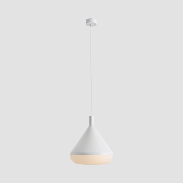 Duża lampa wisząca TORO ZŁAMANA BIEL proj. Kabo&Pydo (ø28)