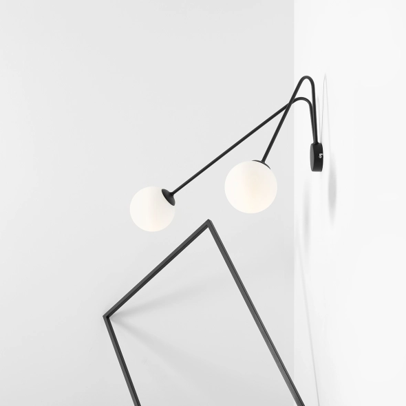 Kinkiet HOLM WALL BLACK L