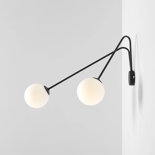 Kinkiet HOLM WALL BLACK L