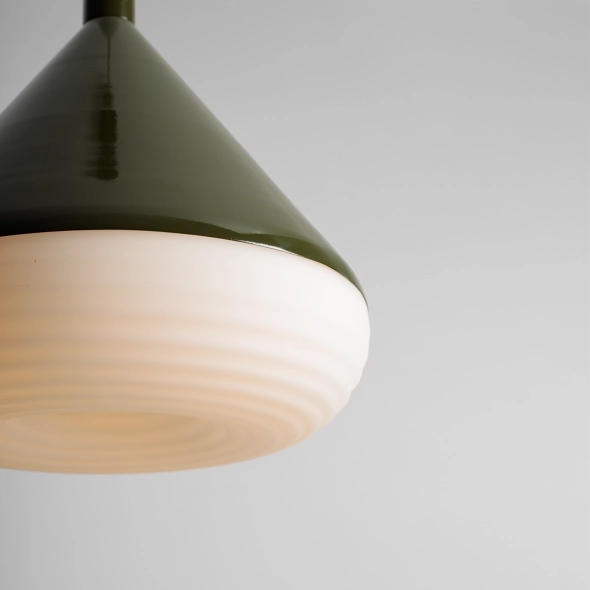 Duża lampa wisząca TORO BUTELKOWA ZIELEŃ proj. Kabo&Pydo (ø28)