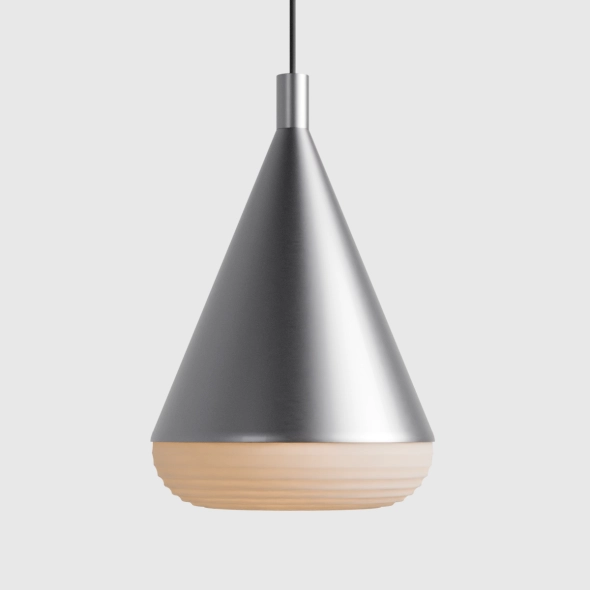 Duża lampa wisząca wysoka TORO SUROWA STAL proj. Kabo&Pydo (ø28)