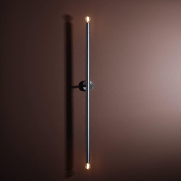 Minimalistyczna lampa ścienna TUBO WALL LONG STEEL