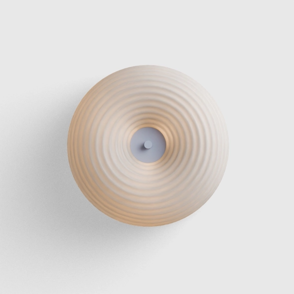 Lampada da parete rotonda TORO WALL L Clear Blue, disegnata da Kabo&Pydo