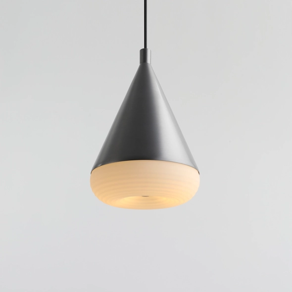 Mała lampa wisząca wysoka TORO SUROWA STAL proj. Kabo&Pydo (ø18)