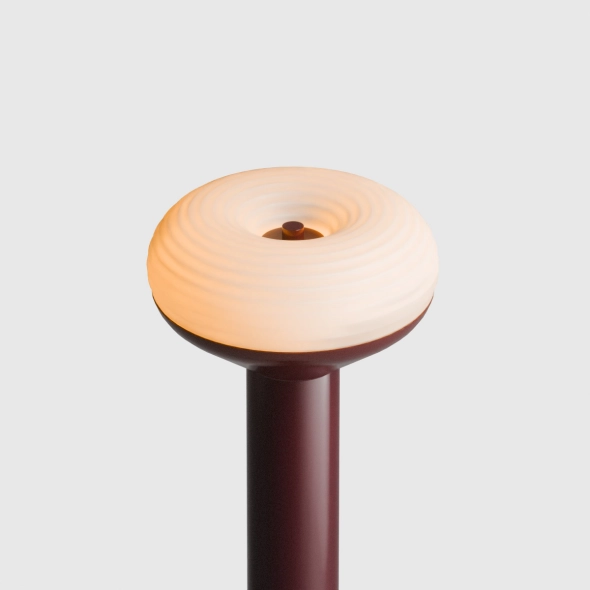 Minimalist TORO FLOOR FIG PURPLE floor lamp, designed by Kabo&Pydo
