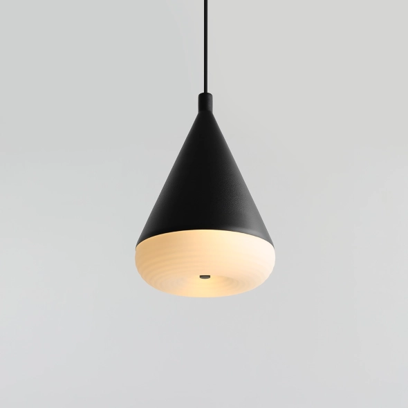 Duża lampa wisząca TORO L DEEP BLACK proj. Kabo&Pydo (ø18)