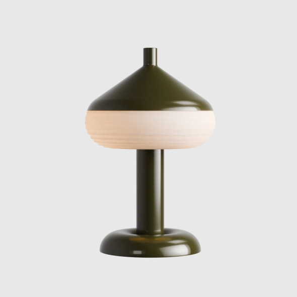 Lampada da tavolo TORO TABLE, verde bottiglia, design di Kabo&Pydo
