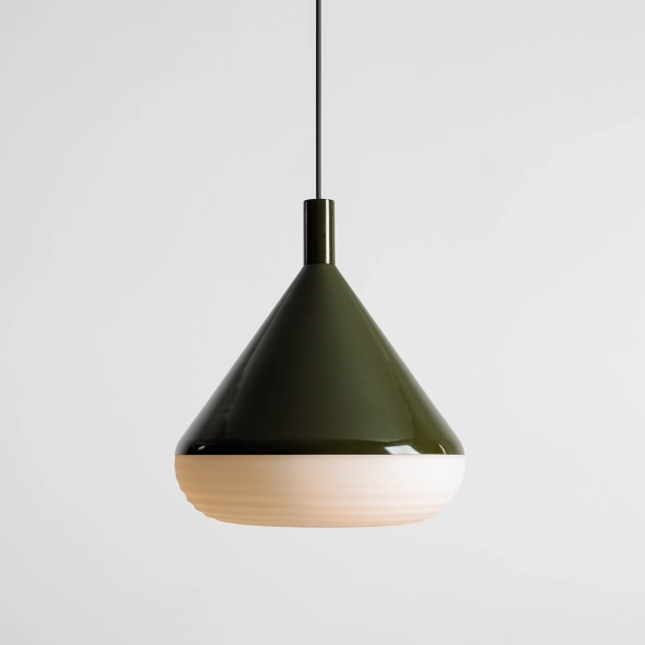 Duża lampa wisząca TORO BUTELKOWA ZIELEŃ proj. Kabo&Pydo (ø28)