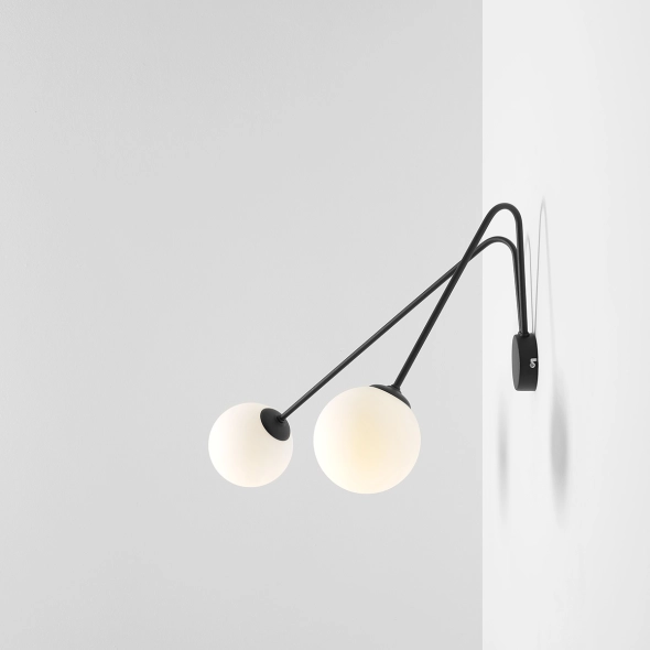 Kinkiet HOLM WALL BLACK L