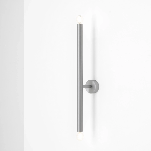 Minimalistyczna lampa ścienna TUBO WALL SHORT STEEL