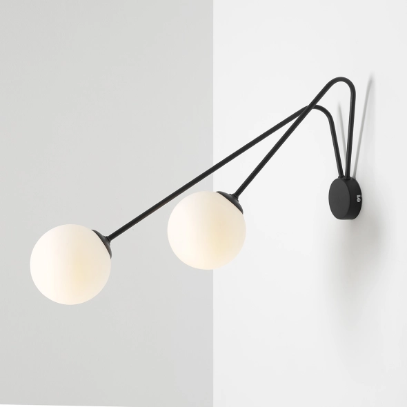 Kinkiet HOLM WALL BLACK L
