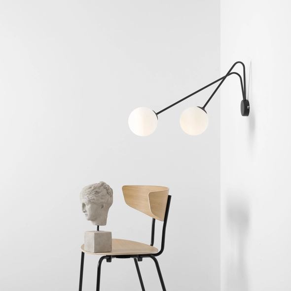 Kinkiet HOLM WALL BLACK L