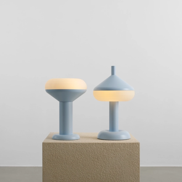 TORO TABLE 2 CLEAR BLUE bedside lamp, designed by Kabo&Pydo