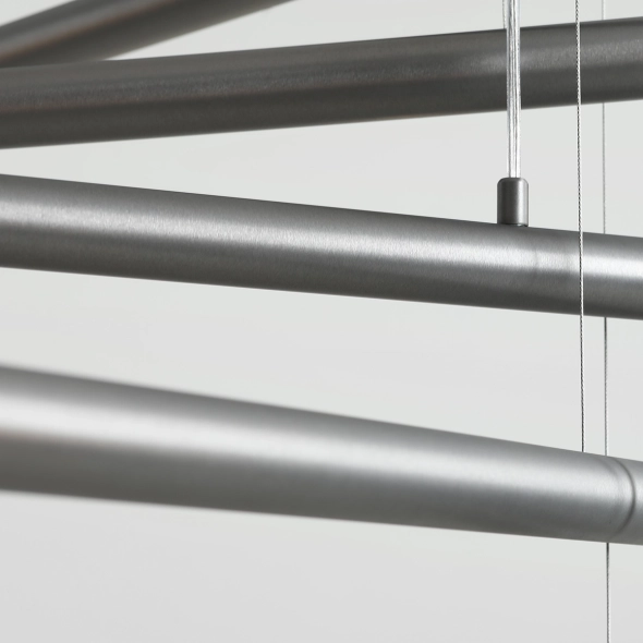 Minimalistyczna lampa wisząca TUBO 10 STEEL