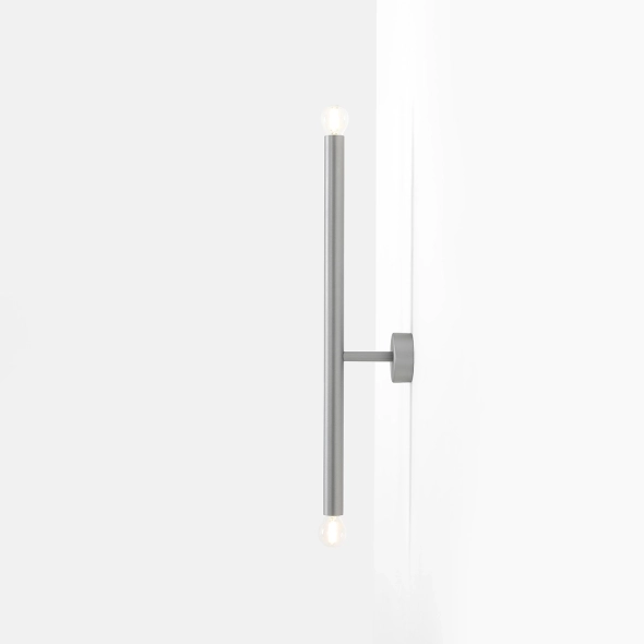 Minimalistyczna lampa ścienna TUBO WALL SHORT STEEL