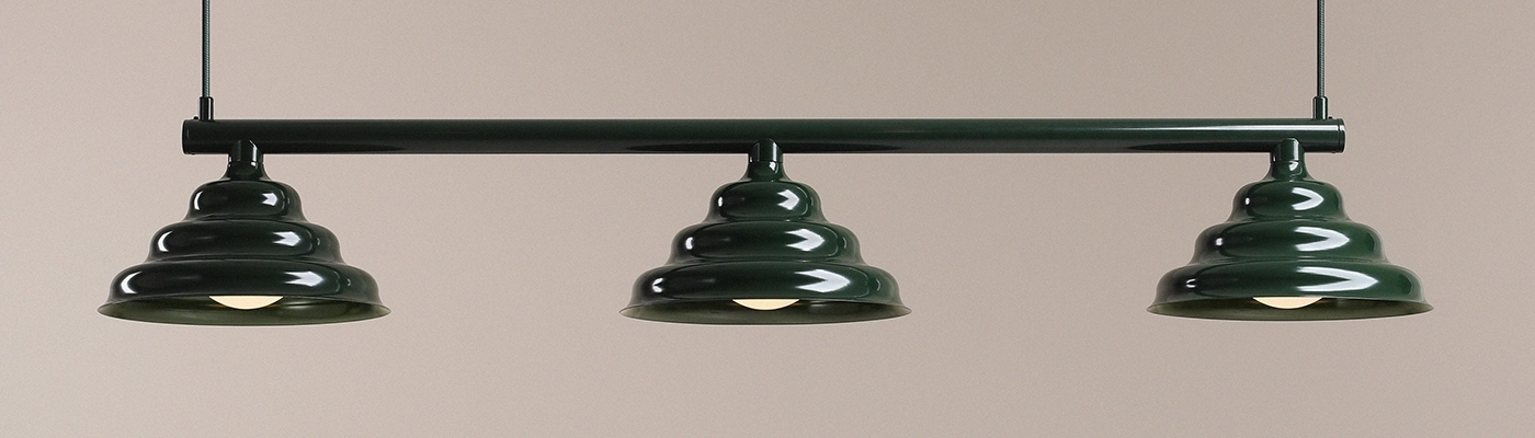 Lamps over the table