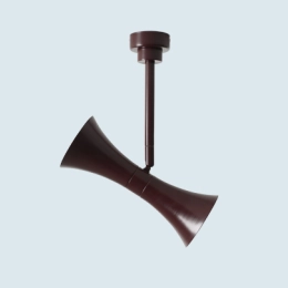 Lampada da soffitto di design in una calda finitura marrone KIBO CEILING 2 MAROON Szpunar x Artera