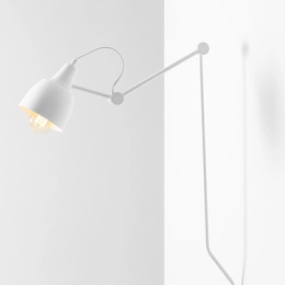 Lampada da parete di design AIDA 1 WHITE