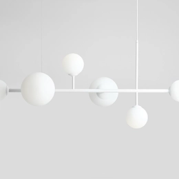 Lampadario di grande effetto DIONE 6 WHITE