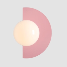 Applique rosa con disco semicircolare LOOP BABY PINK