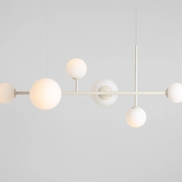 Lampada a sospensione color crema DIONE 6 CREAM