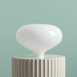 Glänzender Glas-Lampenschirm 26 BIAŁY POŁYSK für FLO-Leuchten